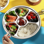 a salad on the plate