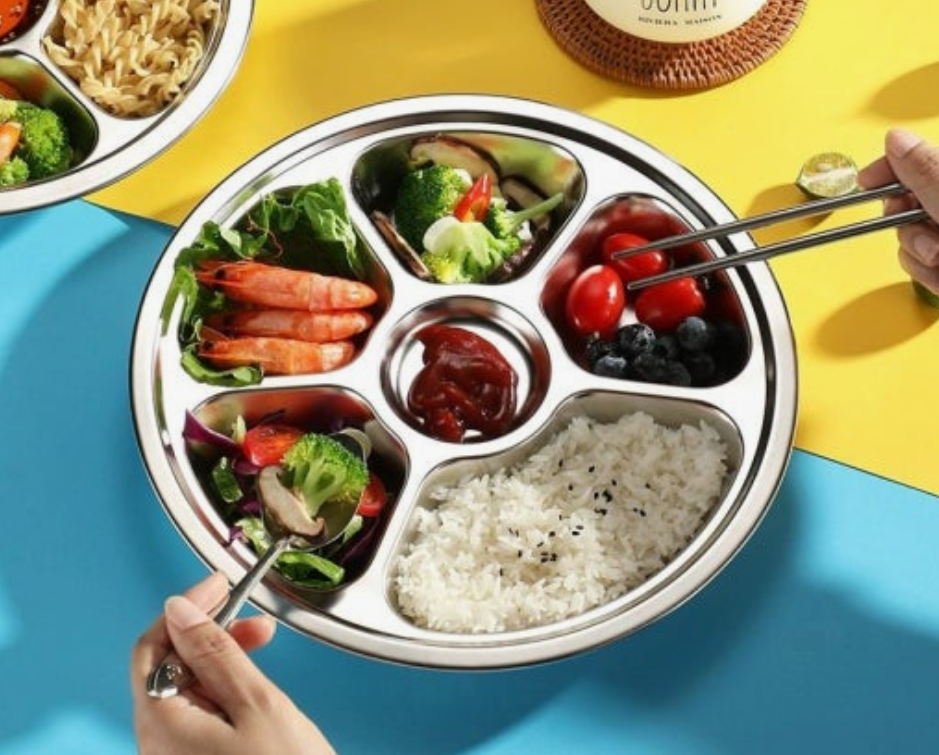 a salad on the plate