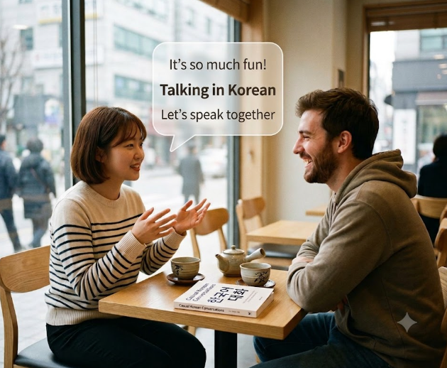 Talking in Korean