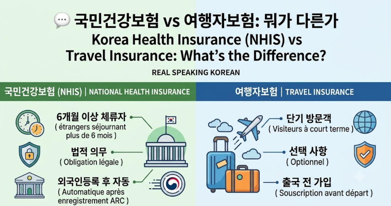 Korea Health Insurance (NHIS) vs. Travel Insurance