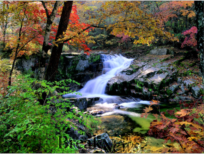 Piagol Valley fall foliage and clear stream in Jirisan National Park