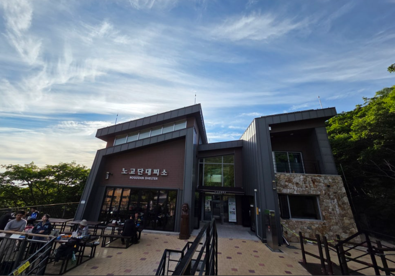 Seongsamjae Rest Area and gentle descent route in Jirisan Western Course